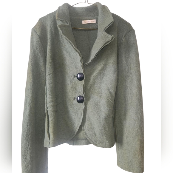 Melanie Lyne Green Wool Jacket - Picture 5 of 14